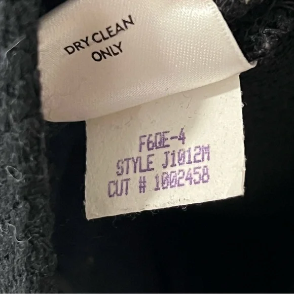 Eileen Fisher Black Virgin Wool V-Neck Coat XL ($500) - Picture 5 of 5